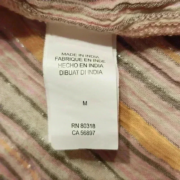 Lucky Brand Striped Off Shoulder Top - Picture 7 of 9